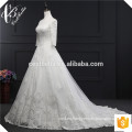Alibaba vestido de novia con traje largo elegante vestido de novia de princesa más lastest elegante vestido de boda blanco hecho a mano
